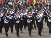 Heritage High School plays during a past Portland Rose Festival Southwest Airlines Grand Floral Parade.