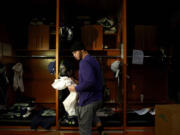 Jermaine Kearse cleans out his locker inside the Seattle Seahawks locker room Monday in Renton. Whether the Seahawks re-sign Kearse, who is a free agent, is one of several offseason decisions the franchise must face.