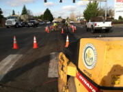 Construction work on NE Tenney Road is scheduled to end today.