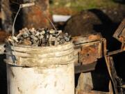 Shell casings are seen last week near the site of the fire and shootings by Steve Stanbary.