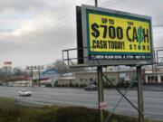 A billboard on Highway 99 north of 78th Street in 2005.