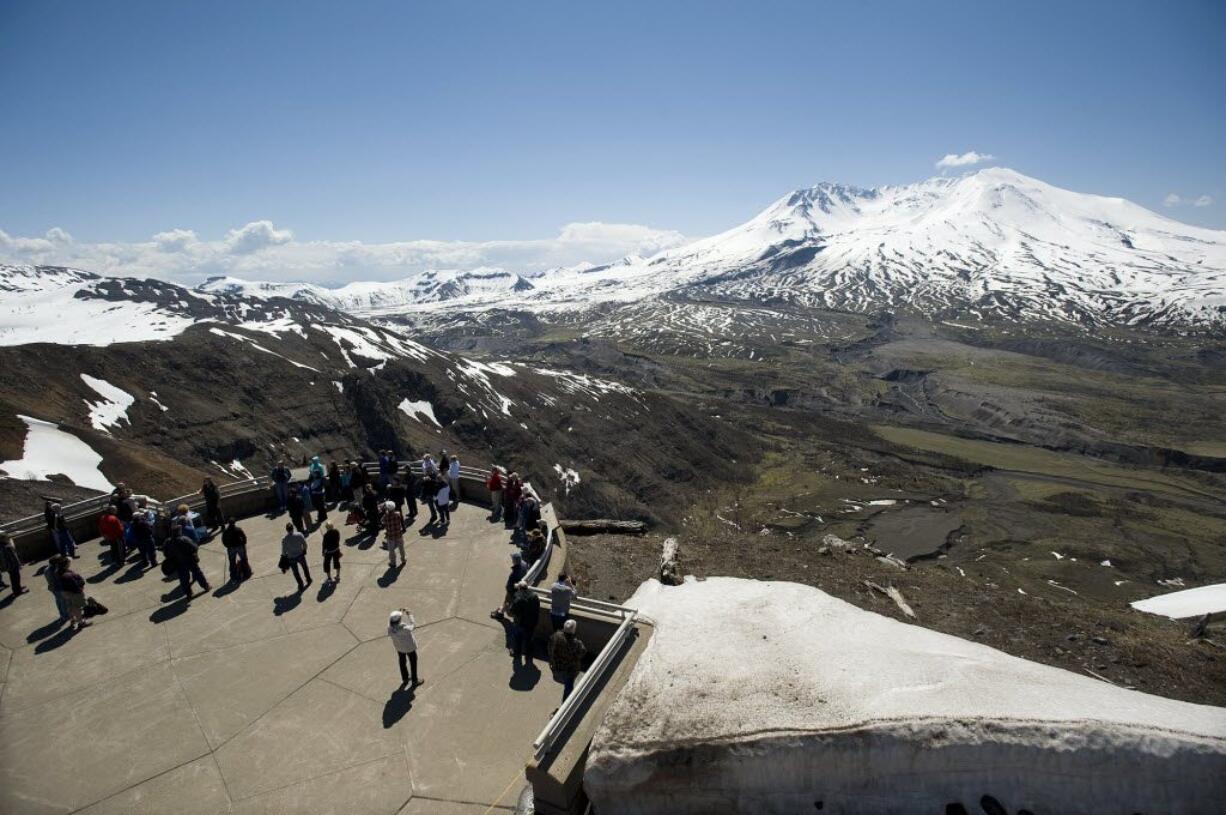 Hundreds of visitors made the trip to Johnston Ridge Observatory on Wednesday, May 18, 2011, thirty one years after the 1980 eruption of Mount St. Helens. Rep. Jaime Herrera Beutler, R-Camas, was urged in letter last week from 37 elected officials to take a harder look at a years-old question: Should Mount St.