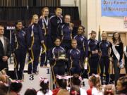 Chieftains soared and walked away with a second-place trophy at the Class 3A state gymnastics championships on Friday.