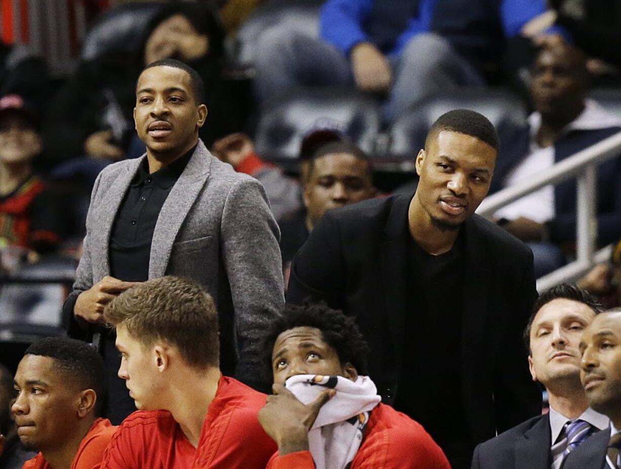 C.J. McCollum, left, and Damian Lillard have shown they can co-exist in the Portland Trail Blazers backcourt.