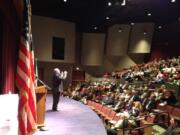 Marc Boldt delivers the State of the County address on Feb.