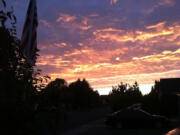 It's usually too cloudy or too sunny to get picture perfect sunrises here but Wednesday morning provided one of them.