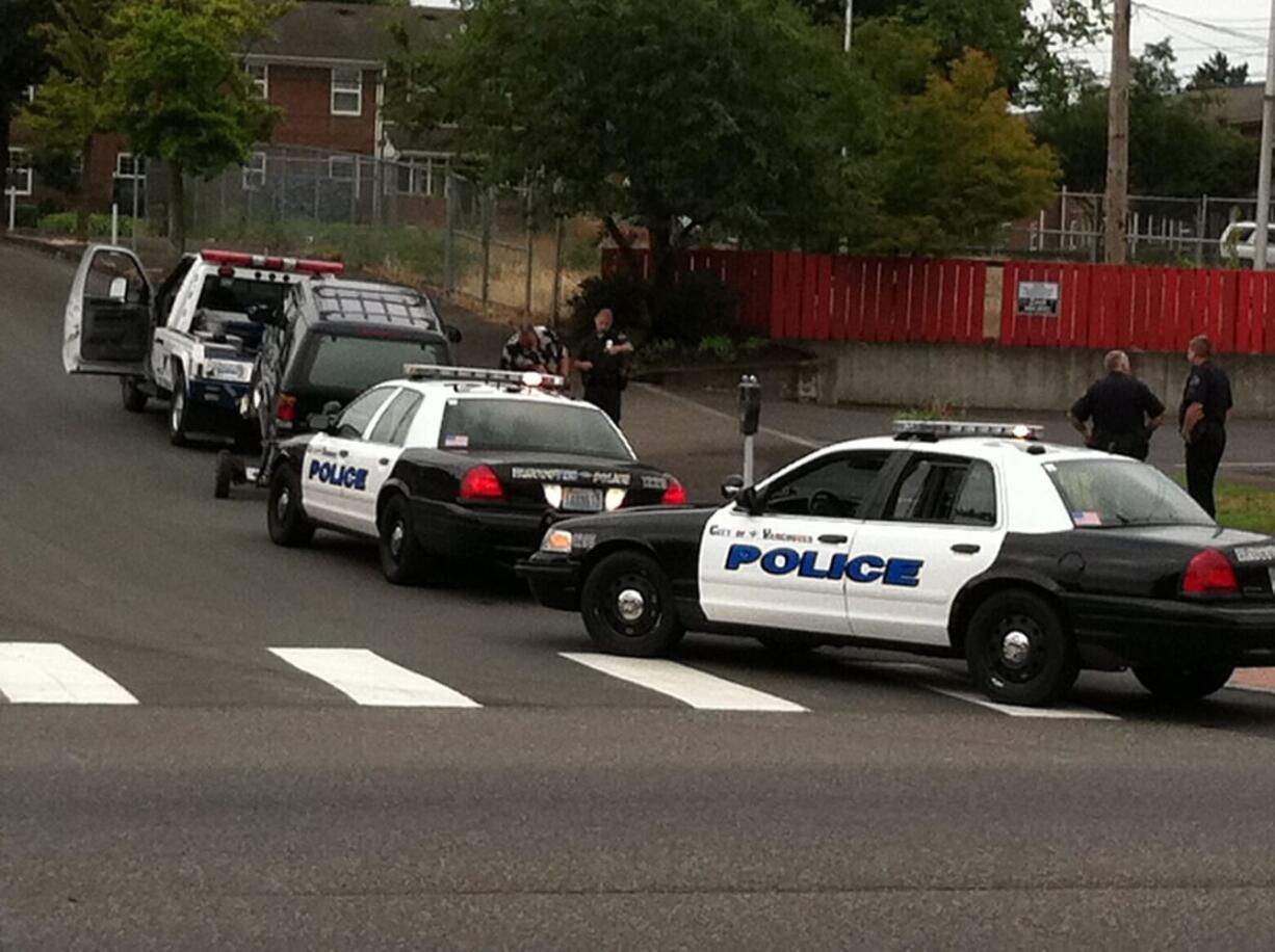 Vancouver police responded to reports of an alleged drunk driver near the Burgerville at 307 E. Mill Plain Blvd. in downtown shortly after 7 a.m.