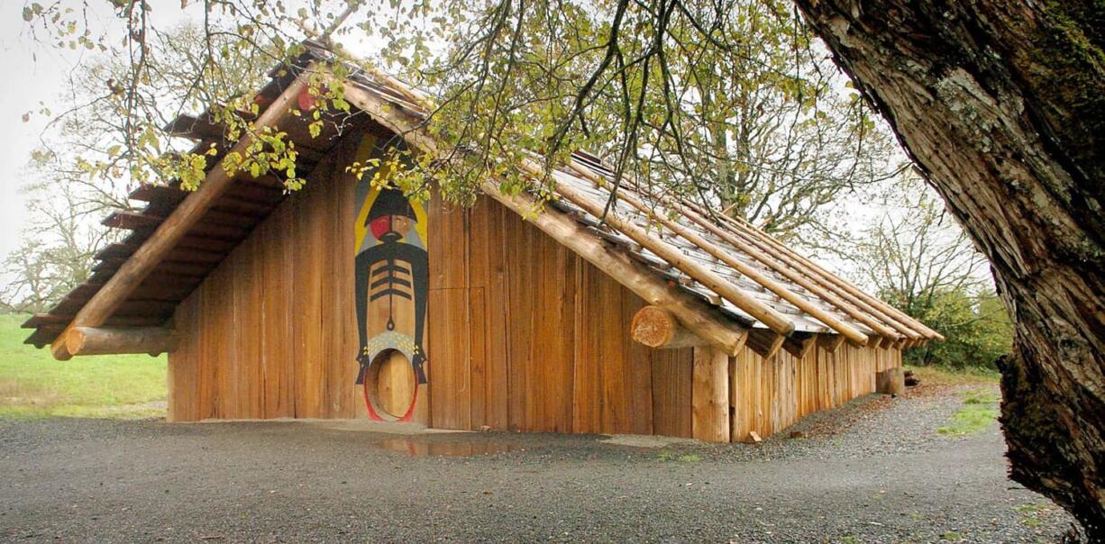 The Cathlapotle Plankhouse on the Carty Unit of the Ridgefield National Wildlife Refuge.