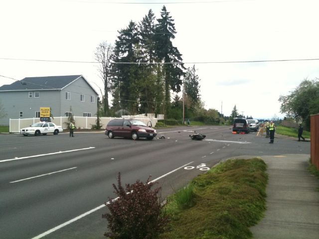 A motorcyclist was fatally injured Tuesday morning in an accident at the intersection of Northeast 63rd Street and 58th Avenue in Vancouver.