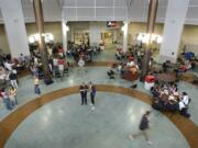 The commons area at Camas High School often is busy.