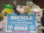 The &quot;Beyond Bags&quot; campaign encourages Clark County residents to recycle their polyethylene packaging and grocery bags at Safeway stores rather than throw them into blue recycling carts.