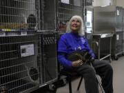 Fleur de Lys Healy, 85, visits the Orange County Animal Shelter at least once a week, every week, to look for her missing cat.