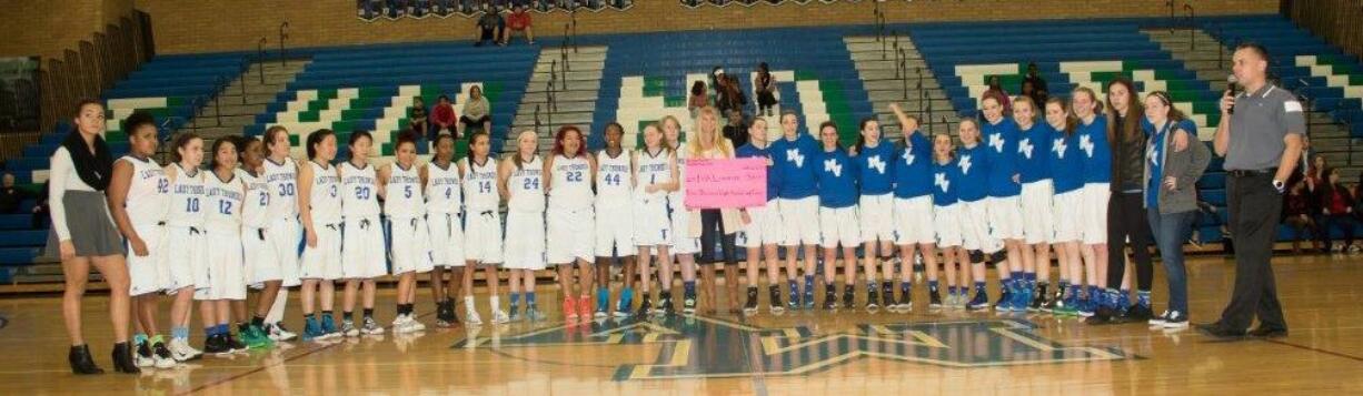 Mountain View: Members of the Mountain View High School&#039;s girls basketball team at their Jan.