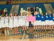 Mountain View: Members of the Mountain View High School&#039;s girls basketball team at their Jan.