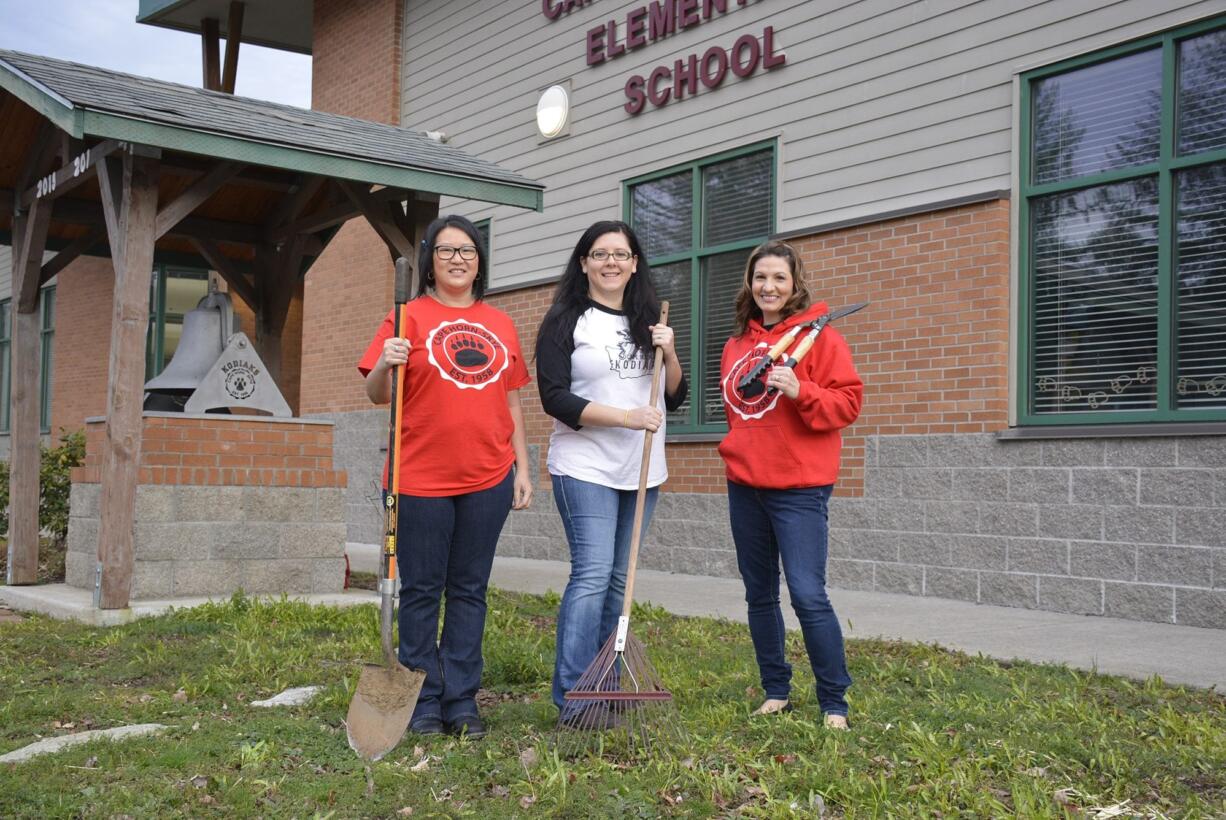 Cape Horn-Skye boosters, from left, Leann Wilkins, Brandi Leonard and Jessica Arnold.