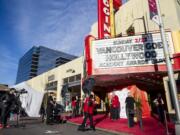 The Kiggins Theatre rolls out the red carpet for glamorous guests before a recent &quot;Vancouver Goes Hollywood&quot; Oscars-viewing party.