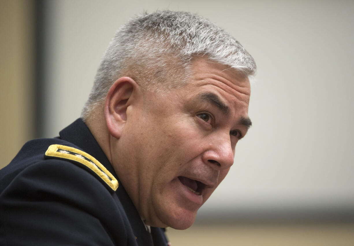 Army Gen. John Campbell, commander, Operation Resolute Support U.S. Forces, testifies on Capitol Hill in Washington, Tuesday, Feb. 2, 2016, before the House Armed Services Committee hearing: ?Afghanistan in 2016: The Evolving Security Situation and U.S. Policy, Strategy, and Posture.&quot; Campbell told the committee that most of the problems facing the Afghan security forces stem from poor leadership.