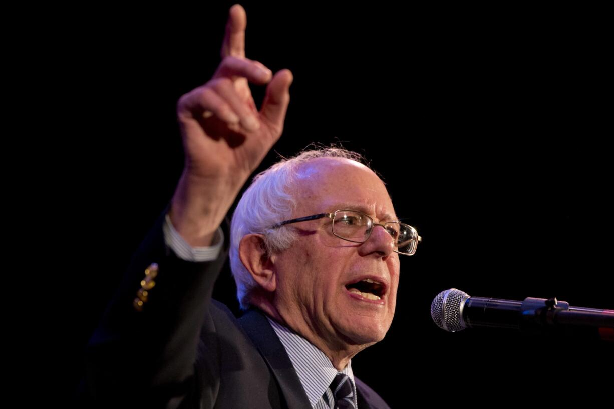 Democratic presidential candidate Sen. Bernie Sanders, I-Vt., speaks during a campaign rally in Columbia, S.C., Friday, Feb. 26, 2016.