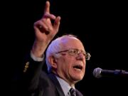 Democratic presidential candidate Sen. Bernie Sanders, I-Vt., speaks during a campaign rally in Columbia, S.C., Friday, Feb. 26, 2016.