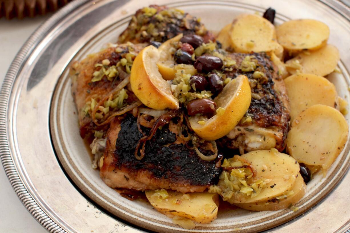 Slow Cooker Greek Chicken is adapted for low and slow cooking.