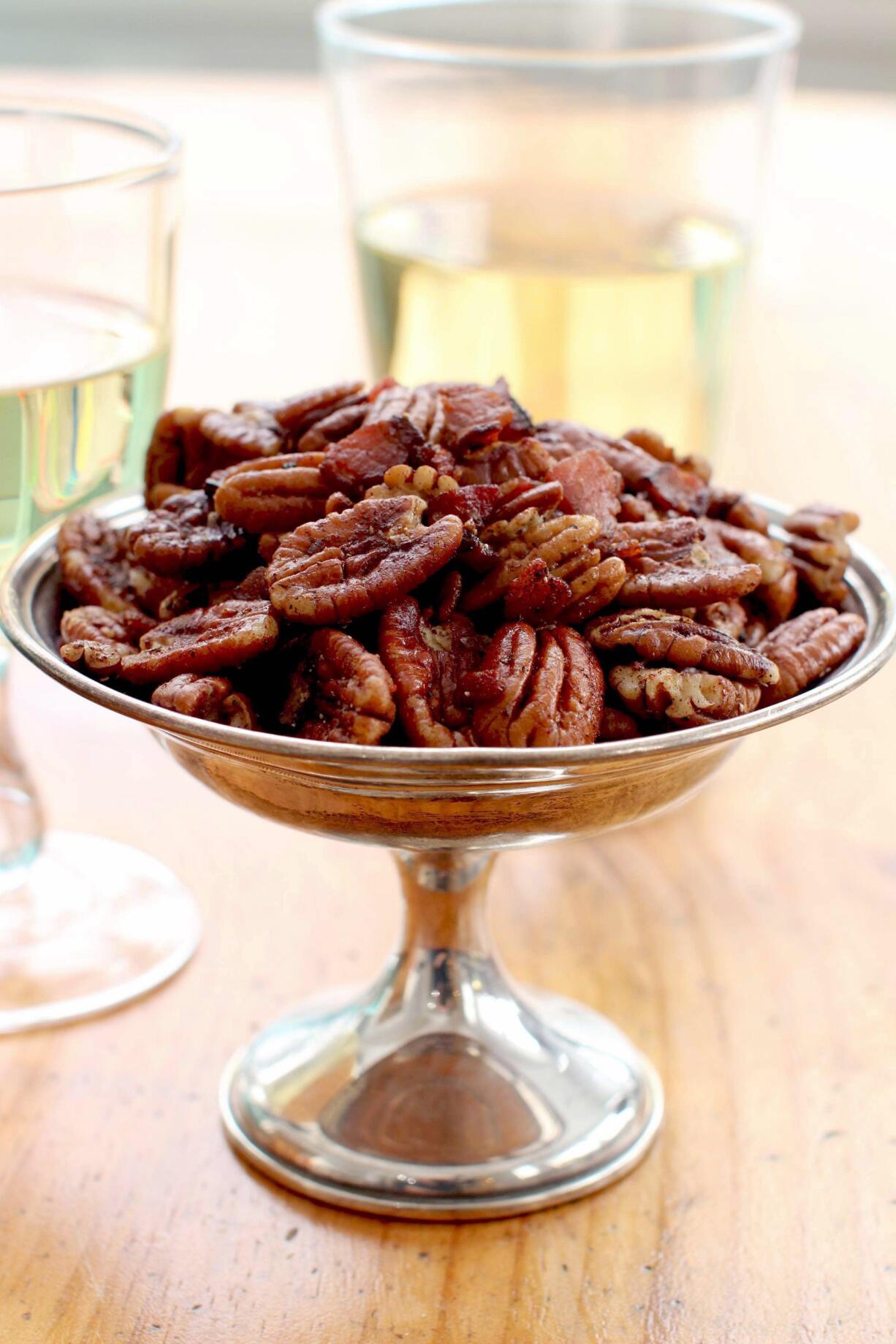 Spiced bacon pecans (AP Photo/Matthew Mead)