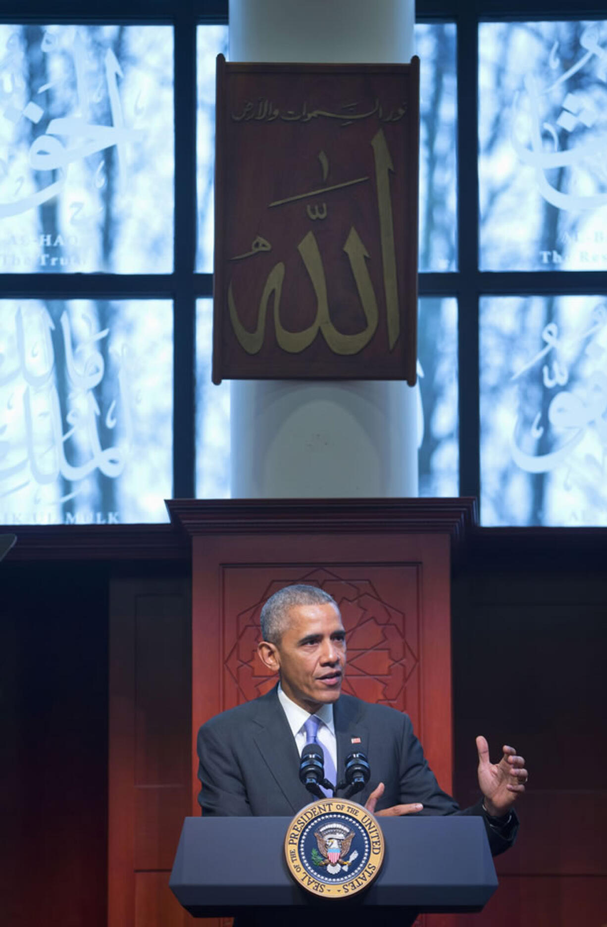 During his visit to the Islamic Society of Baltimore on Wednesday, President Barack Obama rebuked the entertainment industry for underplaying the role of everyday Muslim-Americans.