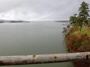 This is the lower end of Cathlamet Channel, looking downstream from the bridge to Puget Island.