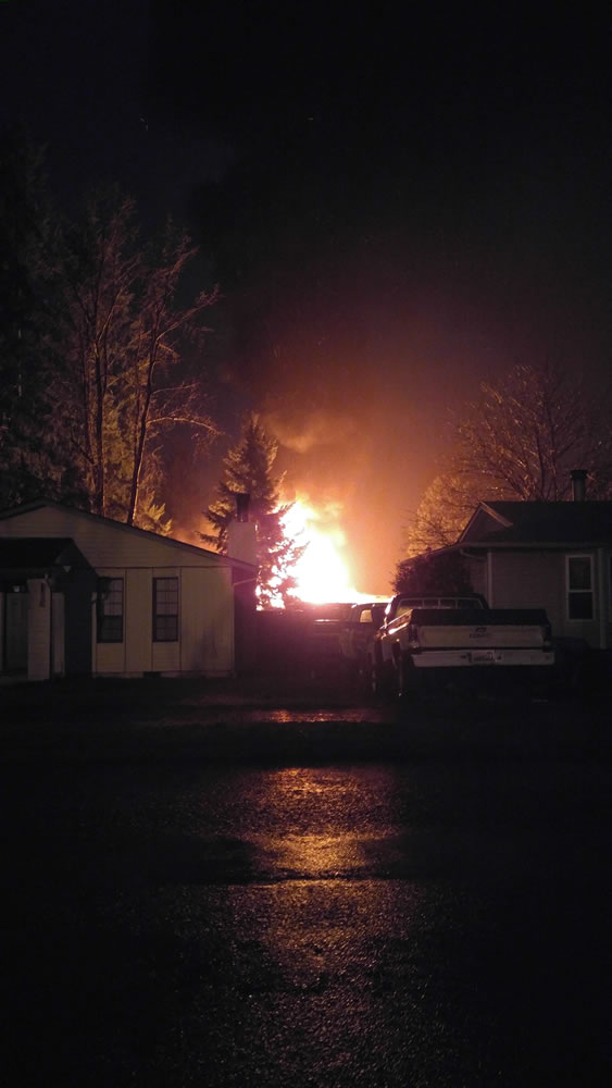 A house fire displaced six people early Saturday morning.