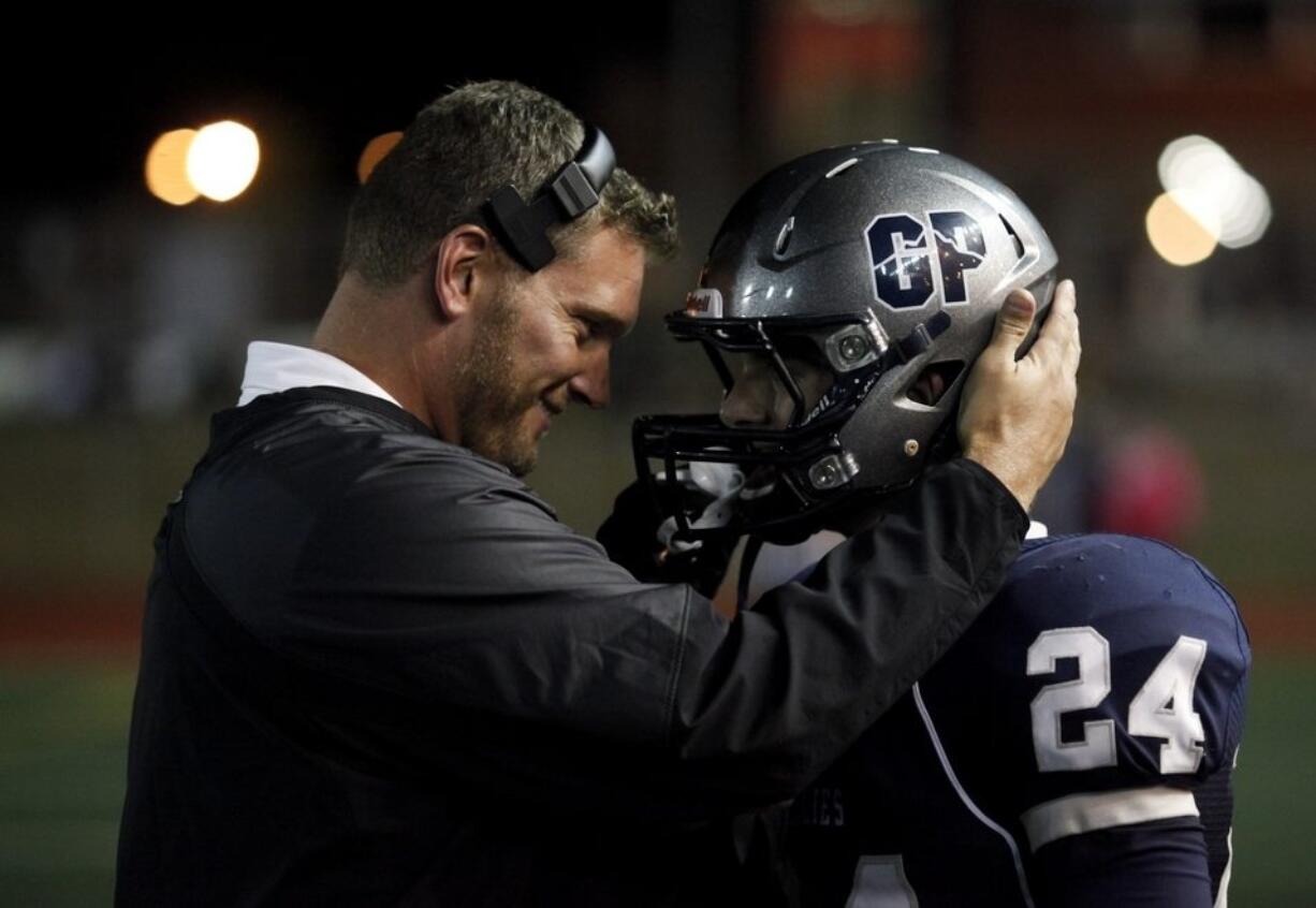 Rory Rosenbach, who guided the Glacier Peak High School football program for eight season, has been hired as the new head coach at Union (Joe Dyer / The Everett Herald)