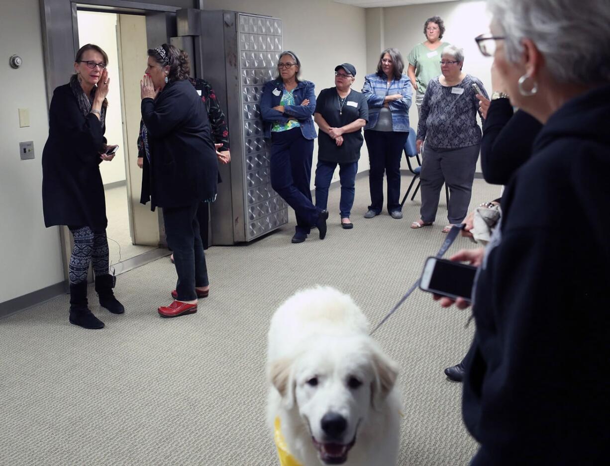 Jo Maldonado, left, of DeLand, Fla., calls herself an animal communicator, a skill that is as much art as science. She has worked with horses, dogs, cats, leopards -- even an opossum. Now she&#039;s teaching her skills to fellow humans at Rollins College.