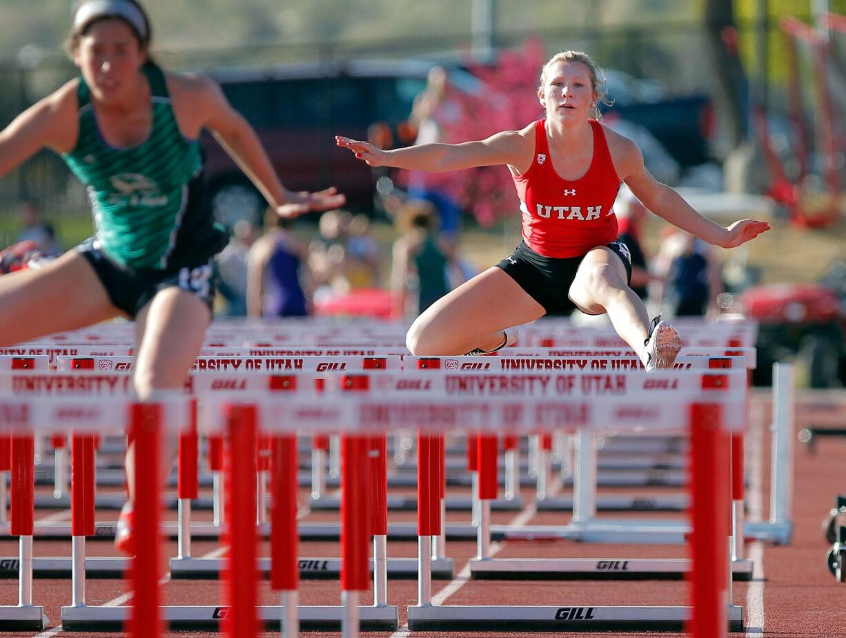 Madison Lanford, Utah track and field. (Steve C.