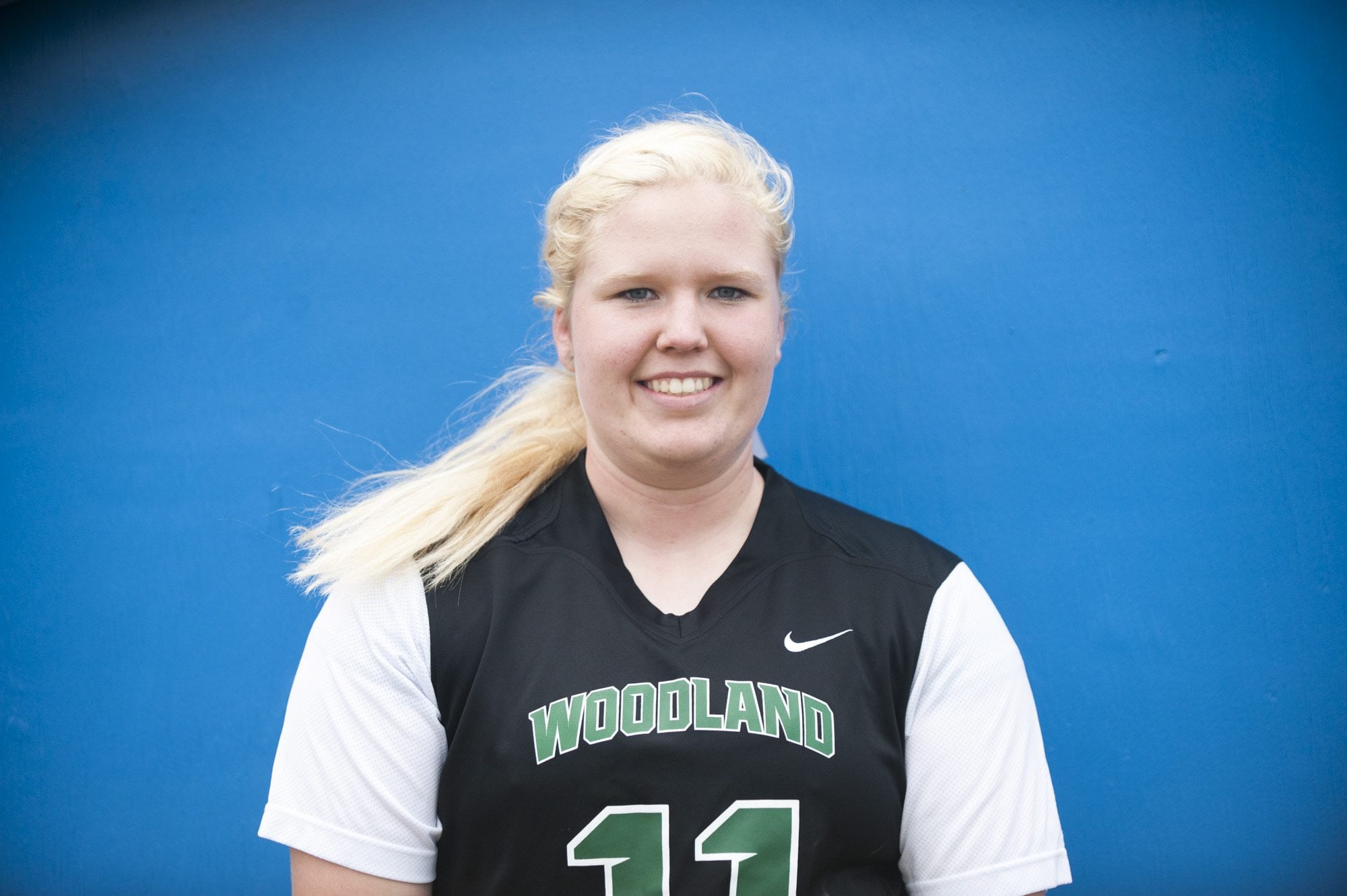 Softball player Jessica Flanagan of Woodland plays in a game at Mountain View High School in Vancouver Monday March 28, 2016.