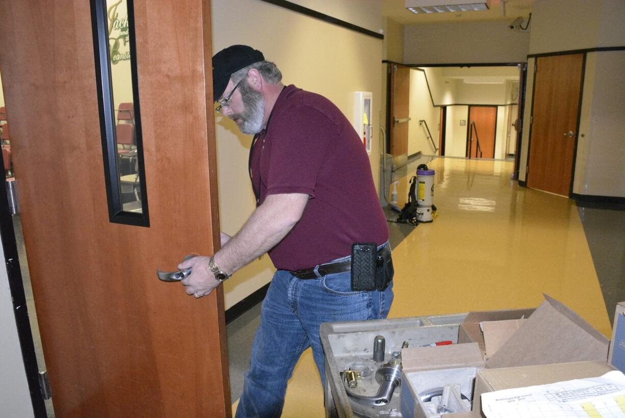 Washougal: Washougal schools get a safety upgrade, installed by Clay West of Keys West in Camas.