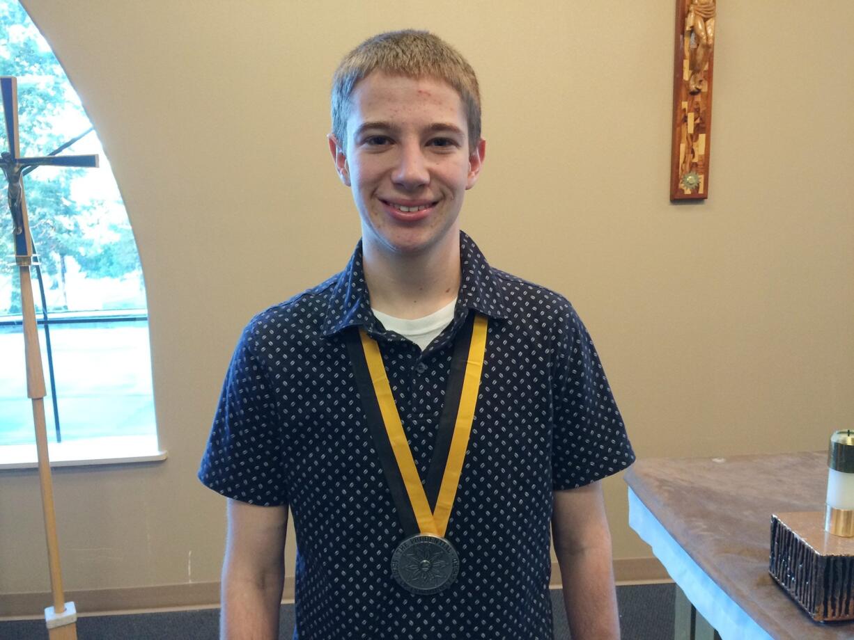 Tristan Ryan, a senior at Seton Catholic College Preparatory School, received the Prudential Spirit of Community Award for his efforts to raise more than $100,000 to benefit the neonatal intensive care unit at PeaceHealth Southwest Medical Center. He will represent Washington at the national award ceremony in Washington D.C. in May.