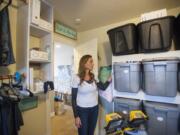 Jennifer Samodurov stores and sorts many of the items for Flawless360 in her daughter&#039;s old bedroom at her home in Washougal.