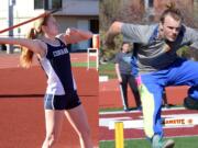 Lindsay Asplund won the heptathlon and Jason Bracken was second in the decathlon in competitions this week.