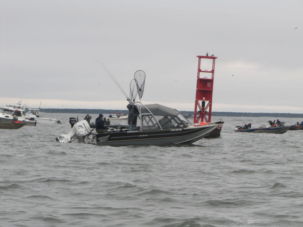 Buoy 10 is the name given to the summer salmon fishery in the lower 16 miles of the Columbia River.  The area is named after red Buoy No. 10, which marks the boundary between the river and Pacific Ocean as far as angling regulations.