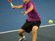 University of Portland tennis players Kent Andreasen, left, and Alex Wallace, (University of Portland photos)