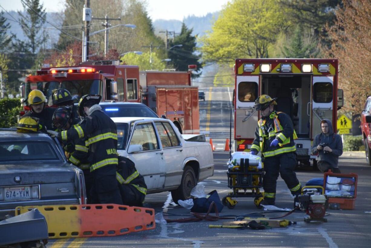 Washougal: Students at Washougal High School watched the ramifications of drinking and driving in a dramatic re-enactment.