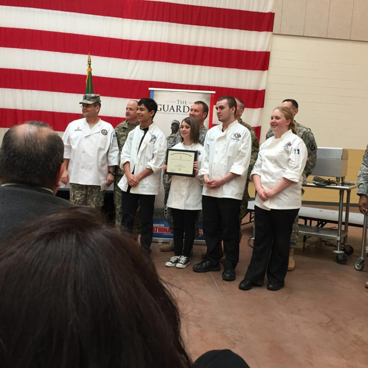 Sifton: Heritage High School culinary team members Michael James, from left, Dallas Brock, Kyle Scott and Katarina Breithaupt.