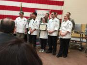 Sifton: Heritage High School culinary team members Michael James, from left, Dallas Brock, Kyle Scott and Katarina Breithaupt.