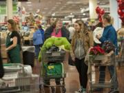 Clark County's taxable retail sales grew by 12.6 percent in the high-spending October-to-December quarter.
