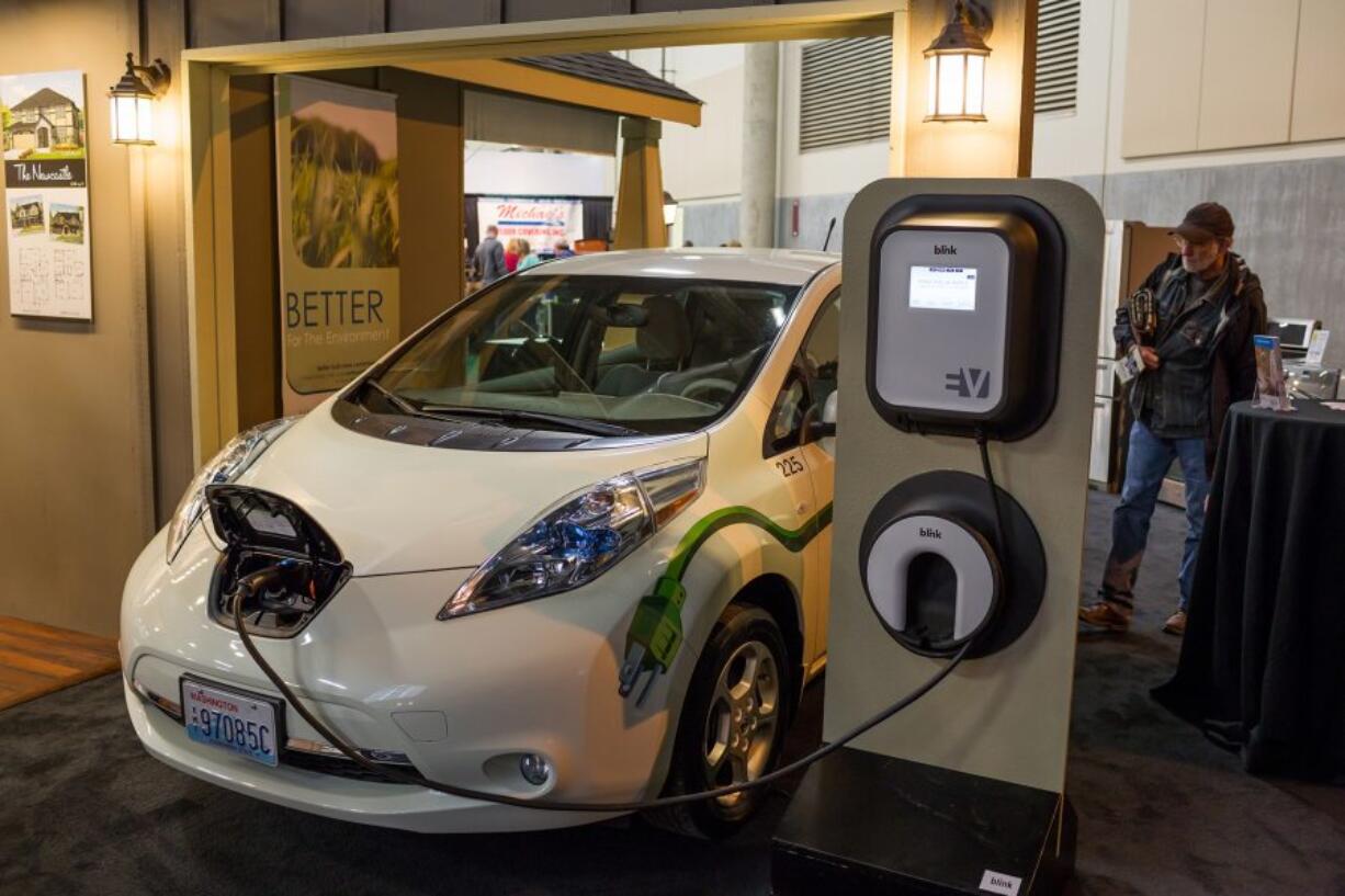 One of the many innovative home ideas you&#039;ll find at the Clark Public Utilities Home &amp; Garden Idea Fair: a charging station for your electric car.