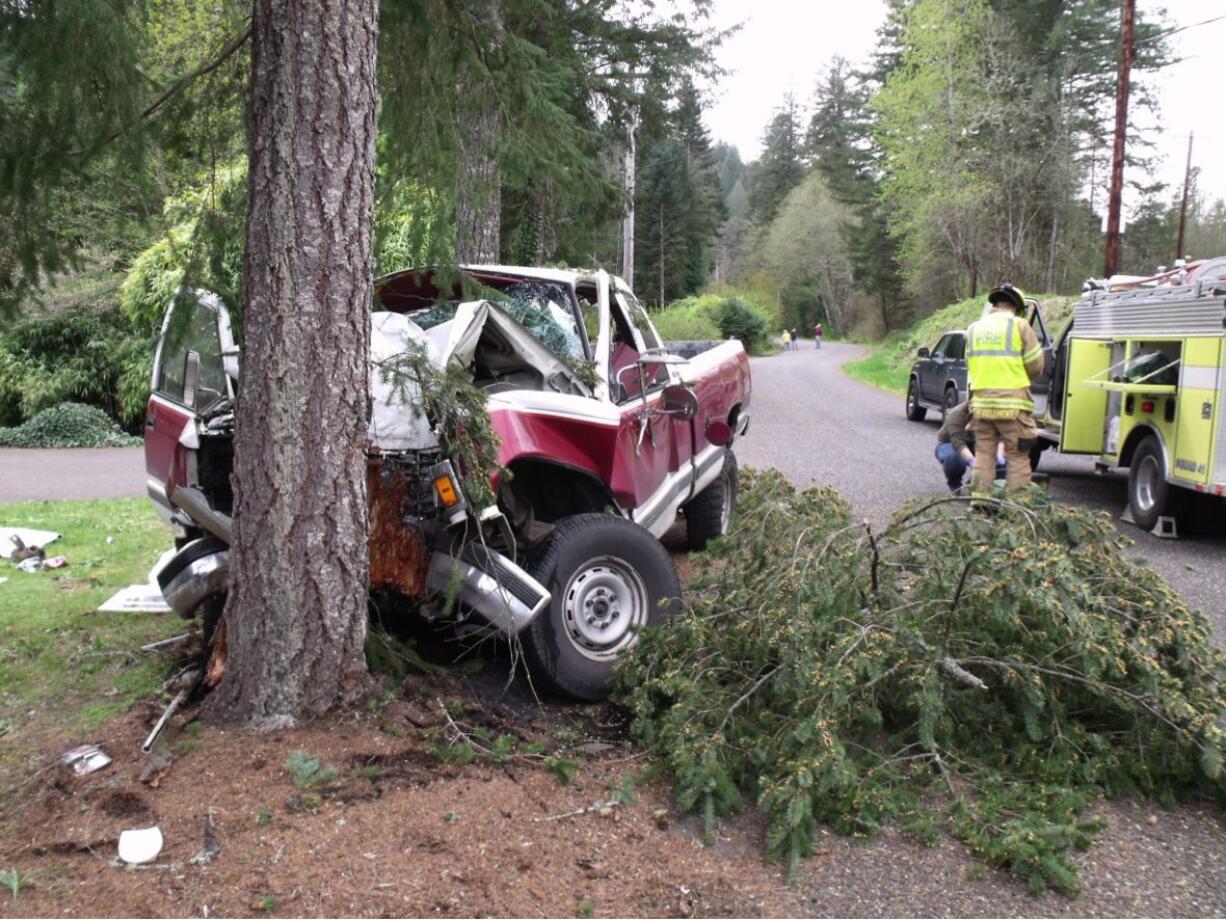 John V. Johnson, 66, of Washougal was identified as the driver who died in a crash near the Clark and Skamania border last week.