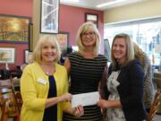 Hough: From left, Debby Dover, Linda Glover and Amy Platt after Second Step Housing was awarded funds from Gifts for Our Community.