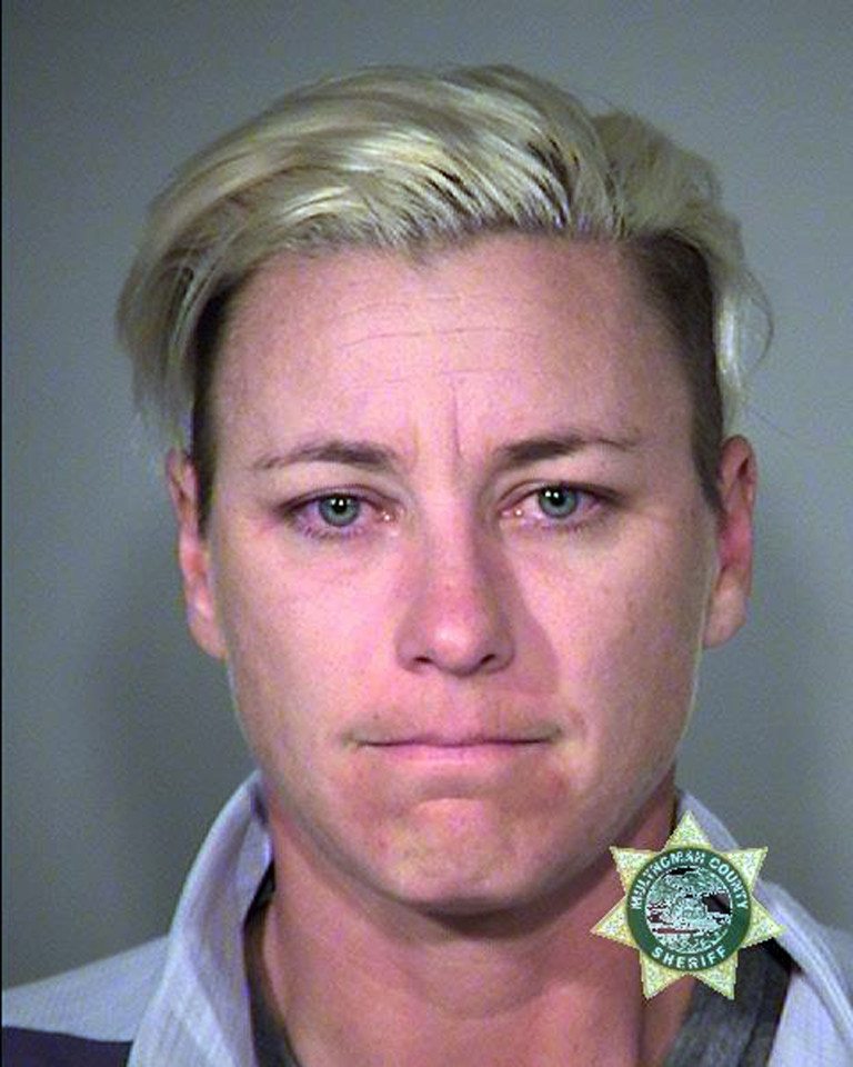 This undated photo provided by Multnomah County Sheriff's Office shows retired World Cup soccer champion Abby Wambach. Portland police Sgt. Peter Simpson said in a statement April 3 that Wambach was stopped April 2 in Portland and arrested for investigation of driving under the influence.