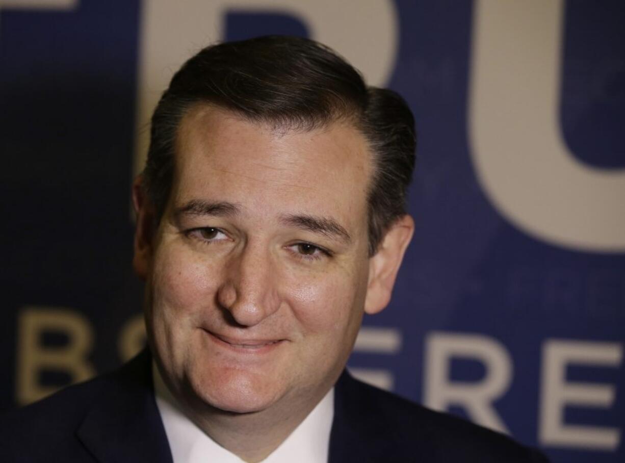 Republican presidential candidate Sen. Ted Cruz, R-Texas, speaks Friday during a campaign stop at The Indiana War Memorial in Indianapolis.