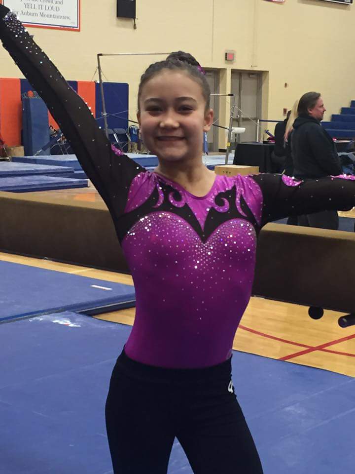 Naydenov Level 8 gymnast Kyanna Crabb.