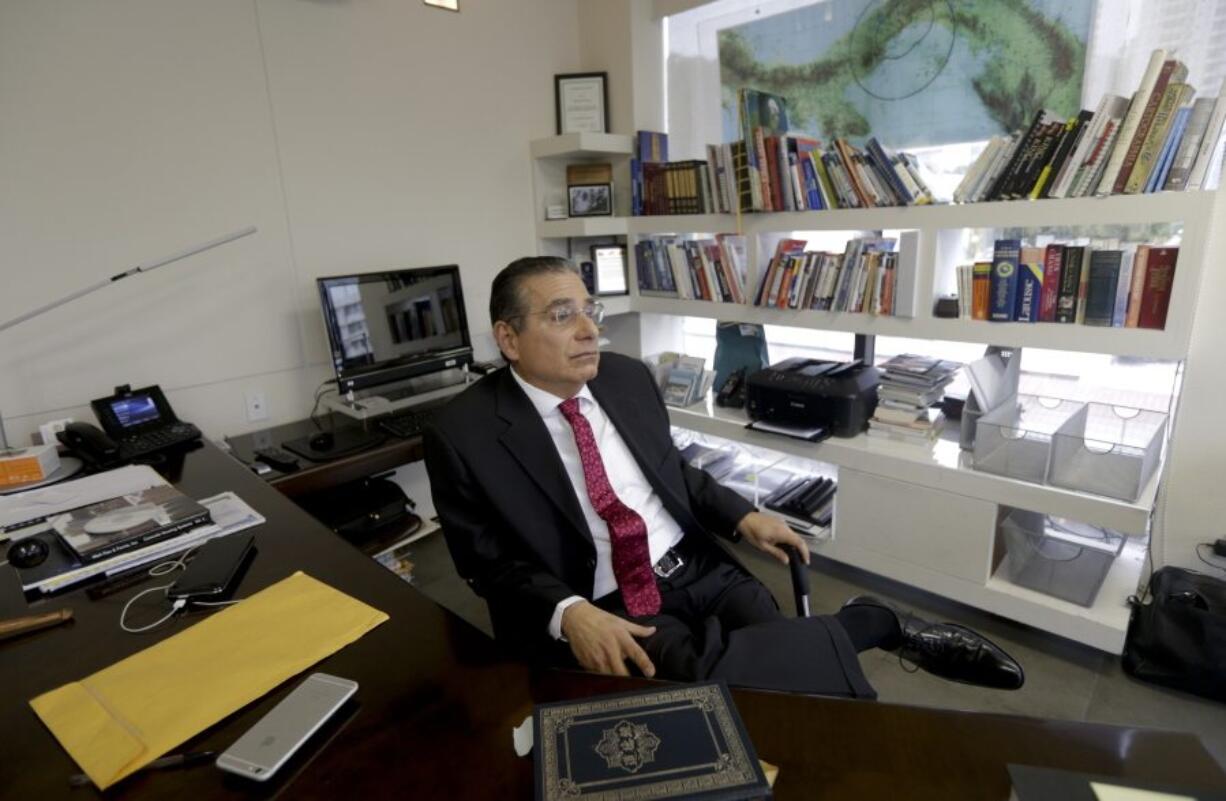 Ramon Fonseca, partner in the Panama-based law firm Mossack Fonseca, sits in his office in for an interview Thursday in Panama City. Fonseca, a co-founder of Mossack Fonseca, one of the world&#039;s largest creators of shell companies, said that documents investigated by the ICIJ were authentic and had been obtained illegally by hackers.