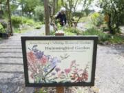 Sue Rits oversees the &quot;Hummingbird Garden&quot; in Brush Prairie&#039;s wildlife botanical gardens.